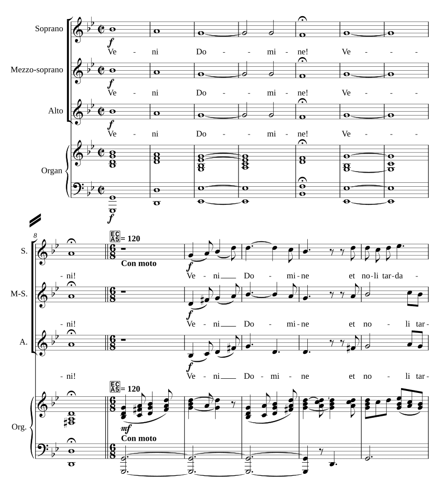 Приди, Господи, соч. 39, № 1 (Veni Domine, Op. 39, No. 1)