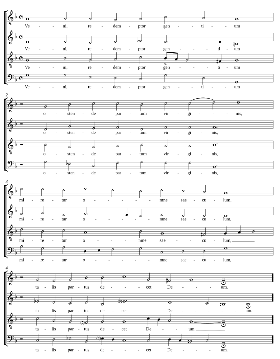 Приди, Искупитель народов (Veni redemptor gentium)