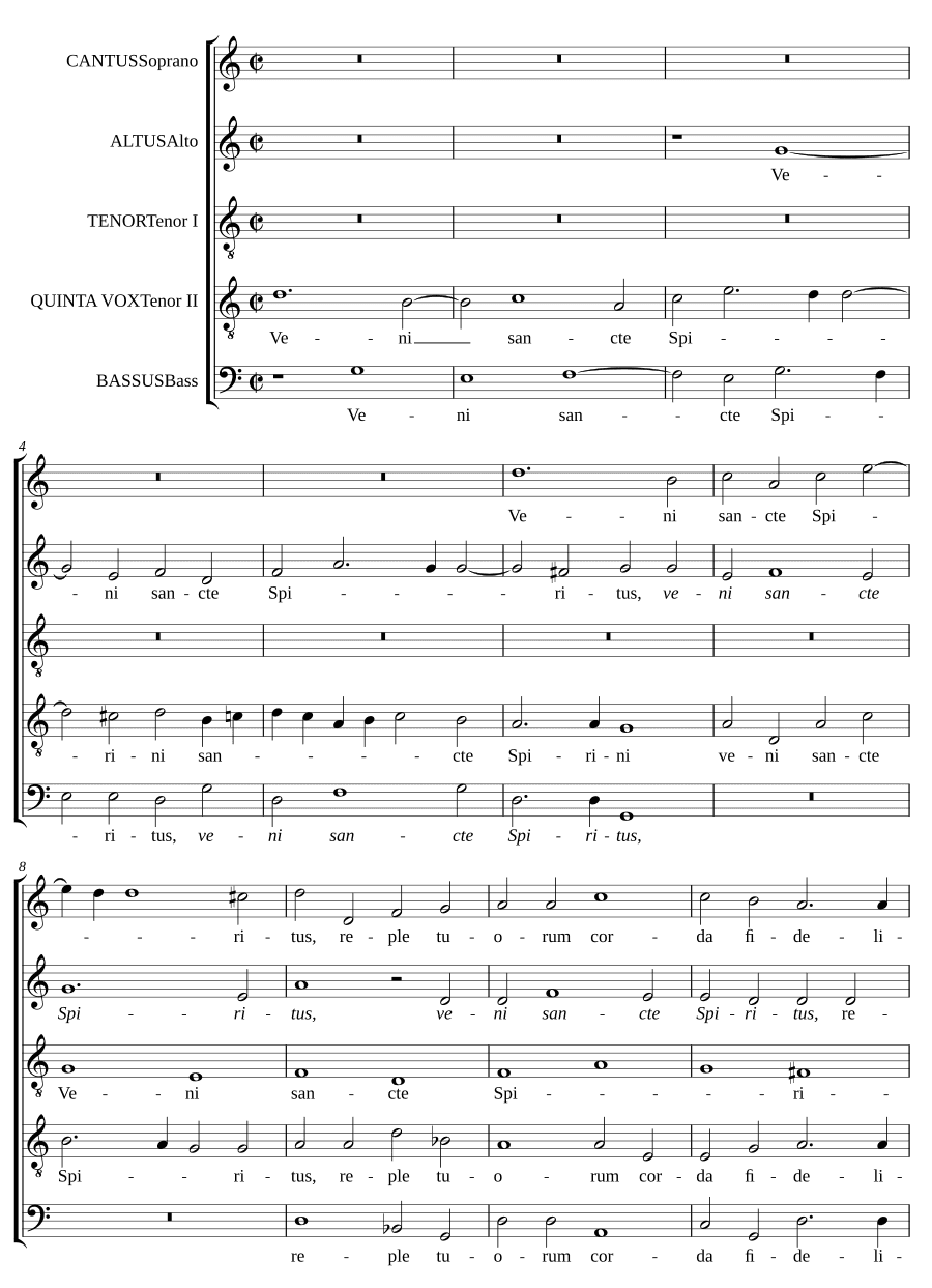 Приди, Святой Дух (Veni sancte Spiritus)