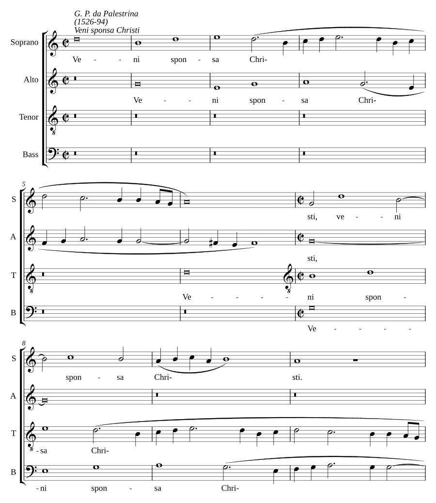 Приди, невеста Христова (Veni sponsa Christi)