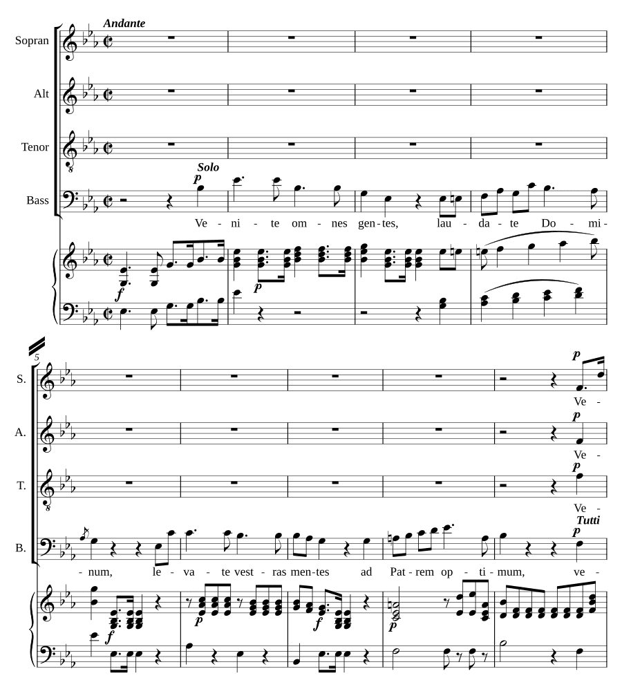 Придите, все народы (Venite omnes gentes)