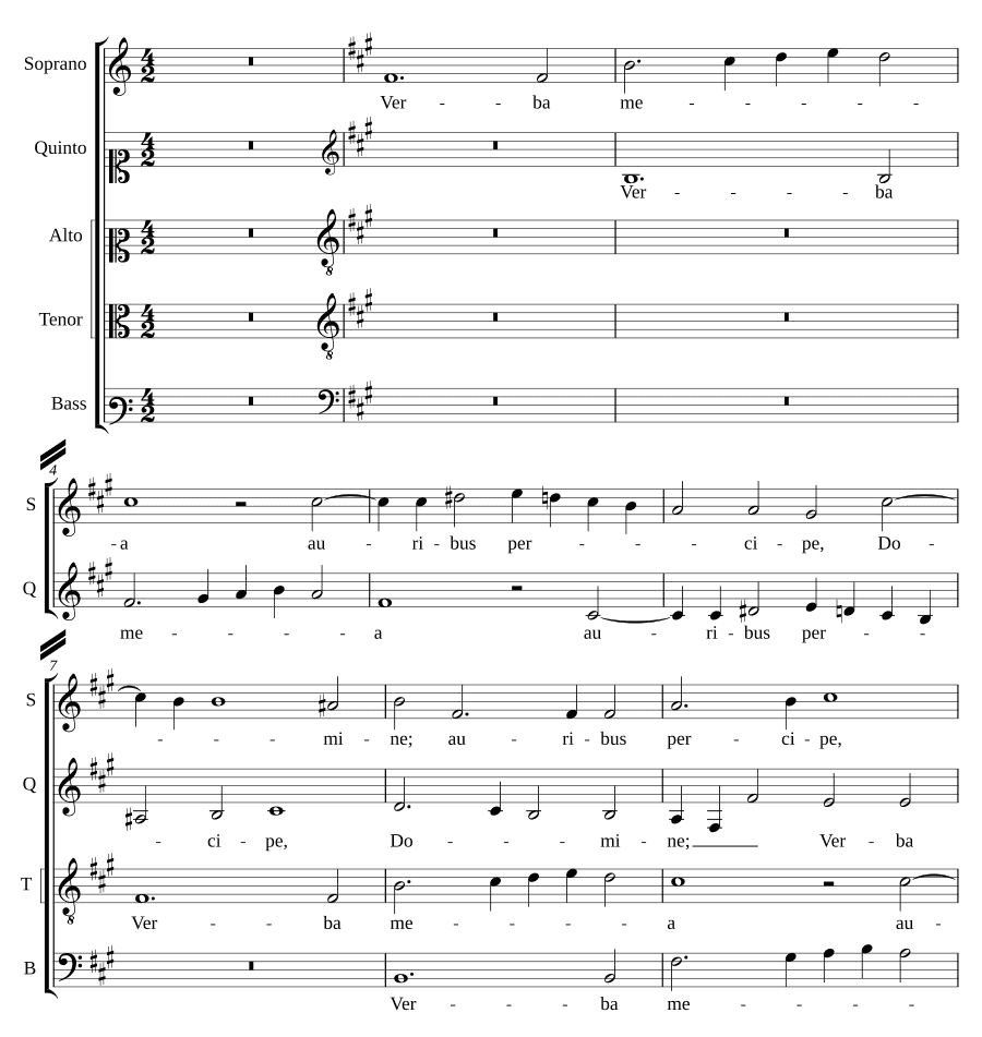 Слушай слова мои, Господи (Verba mea auribus percipe Domine)
