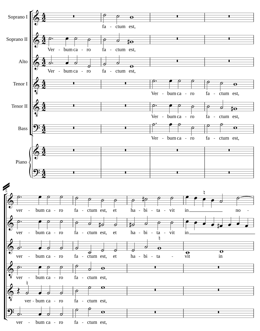 Слово плоть стало на 6 голосов (Verbum caro factum est a 6)