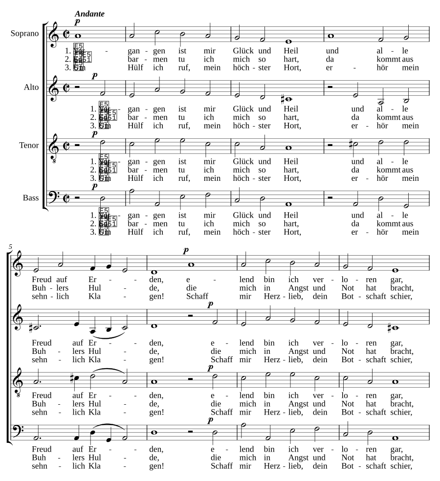 Прошло мое счастье и благополучие, соч. 62, № 7 (Vergangen ist mir Glück und Heil, Op. 62, No. 7)