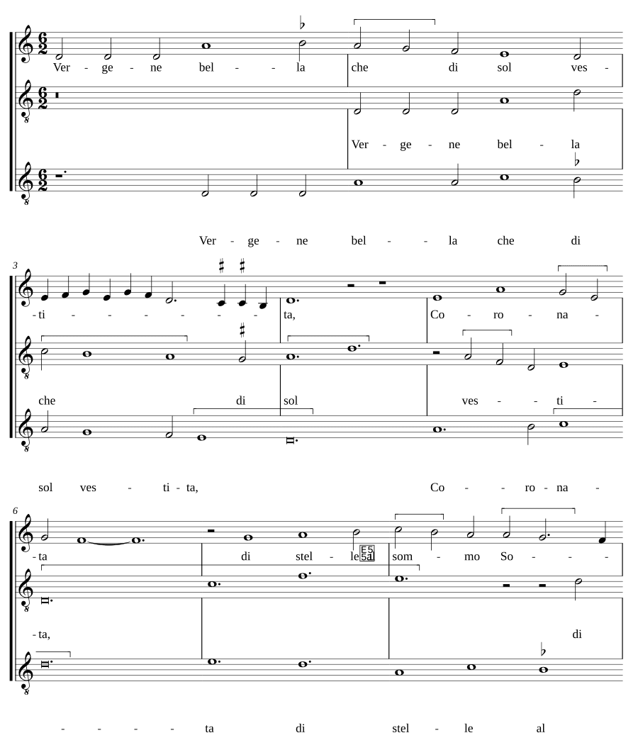 Прекрасная дева (Vergine bella)