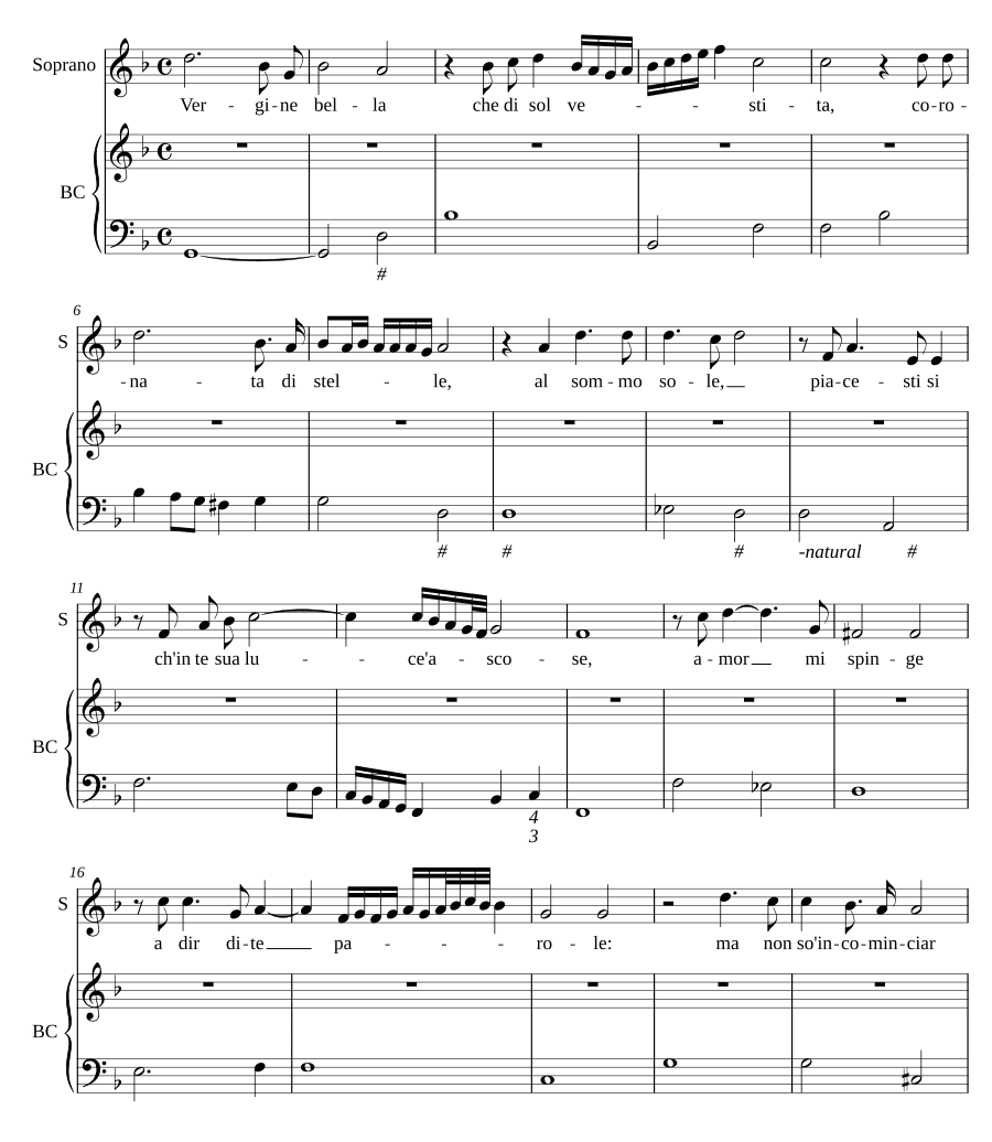 Прекрасная дева (Vergine bella)