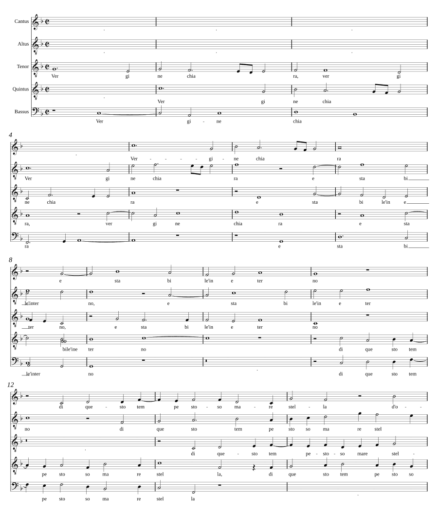 Ясная дева (Vergine chiara)