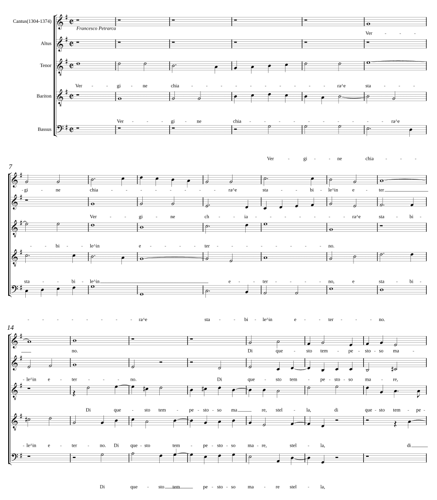 Ясная дева (Vergine chiara)