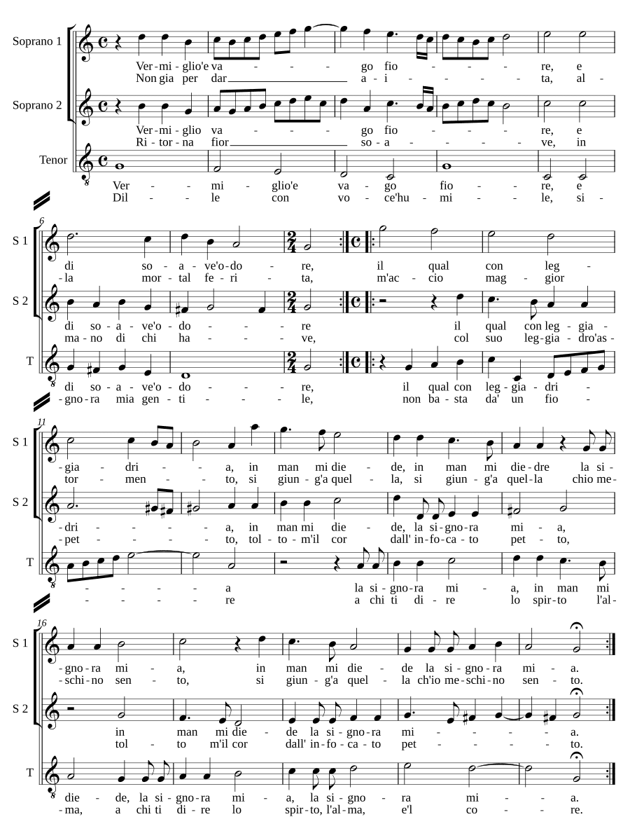 Алый и прекрасный цветок (Vermiglio e vago fiore)