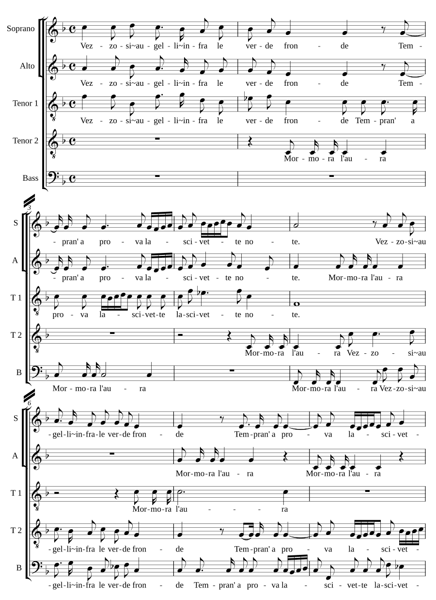 Прелестные птички (Vezzosi augelli)