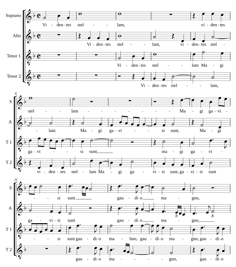 Видевшие звезду волхвы (Videntes stellam magi)