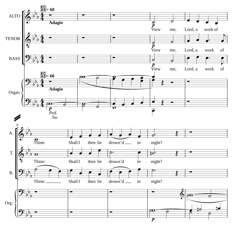 Смотри на меня, Господи (View me, Lord)
