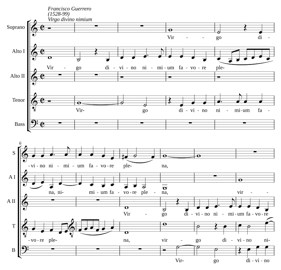 Дева, чрезмерно божественная (Virgo divino nimium)