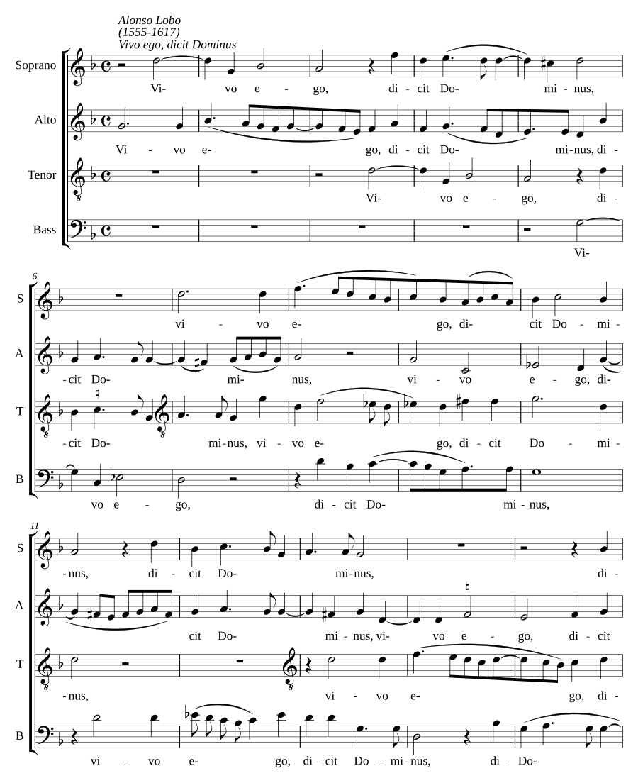 Живу я, говорит Господь (Vivo ego, dicit Dominus)