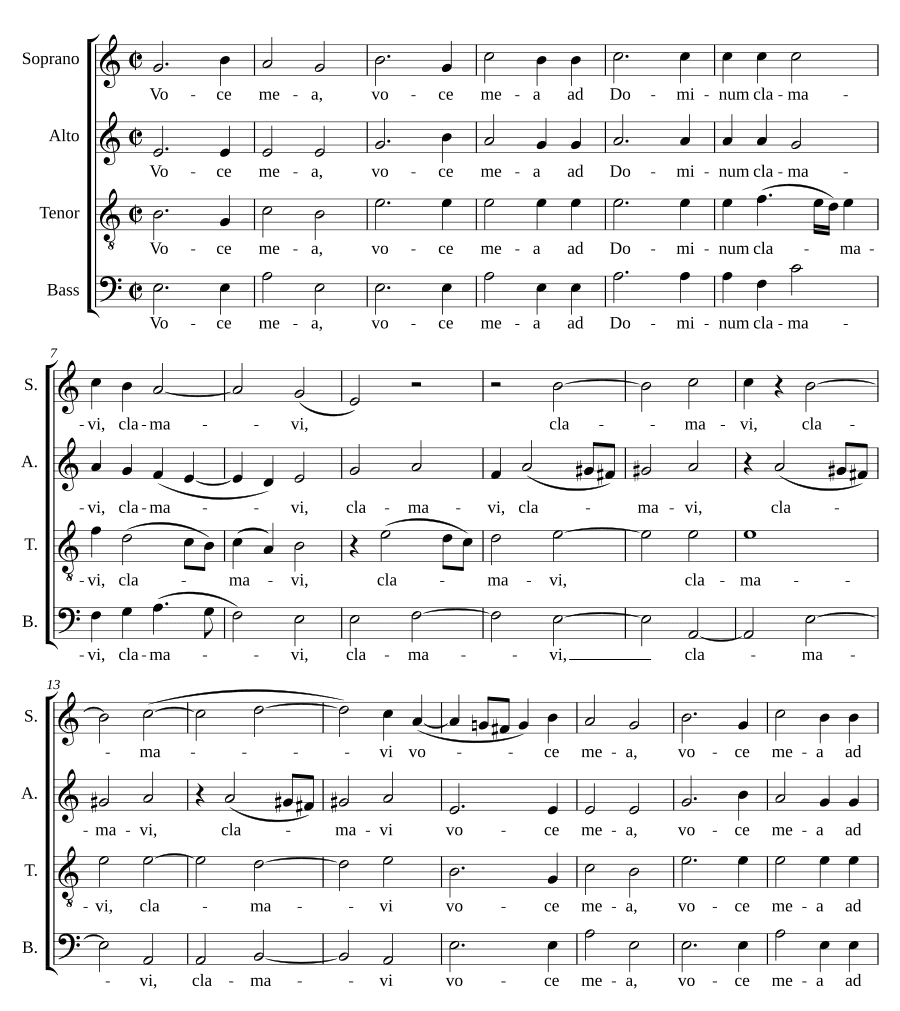 Голос мой к Господу взывал (Voce mea ad Dominum clamavi (Beatus Franciscus))