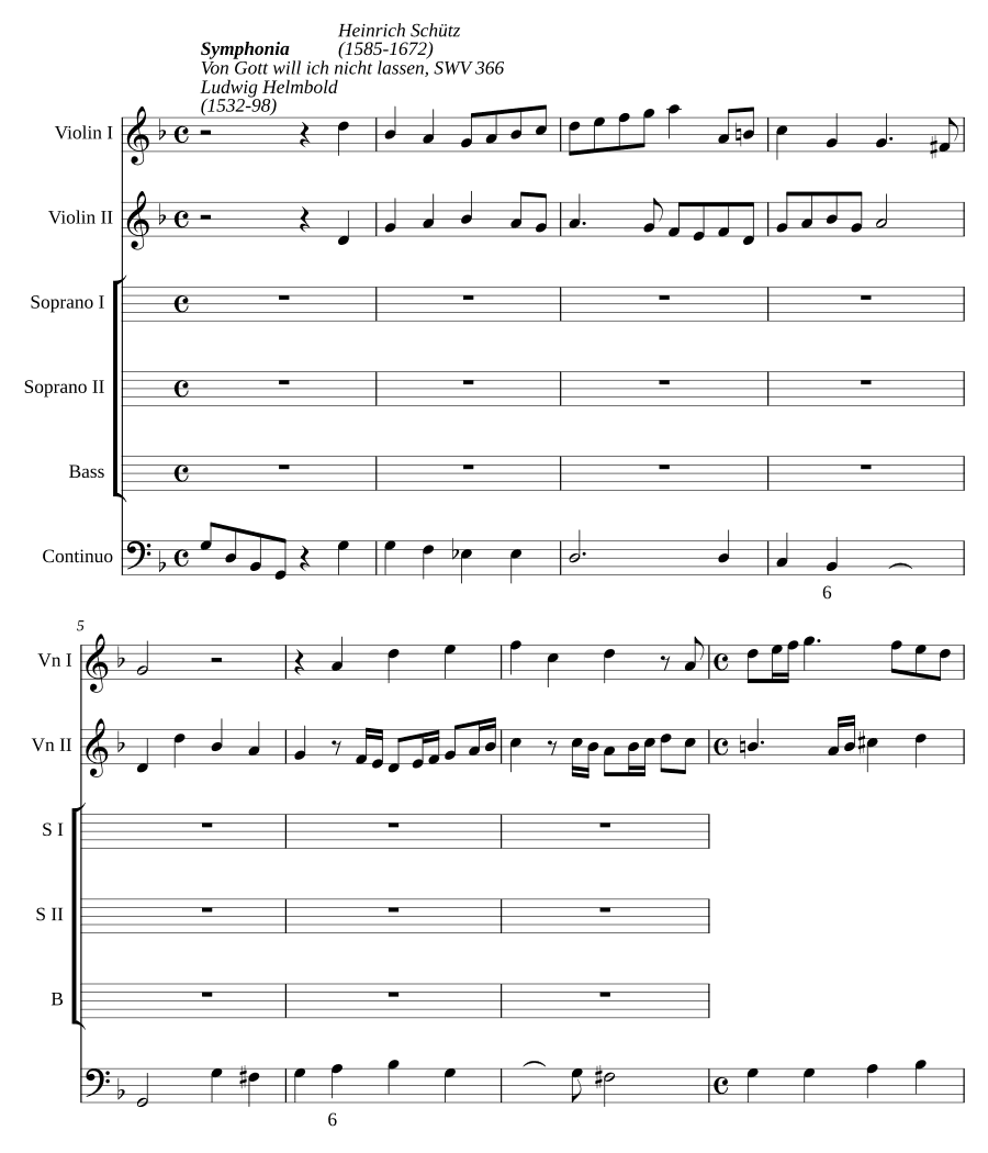 От Бога не отступлю (Von Gott will ich nicht lassen, SWV 366)
