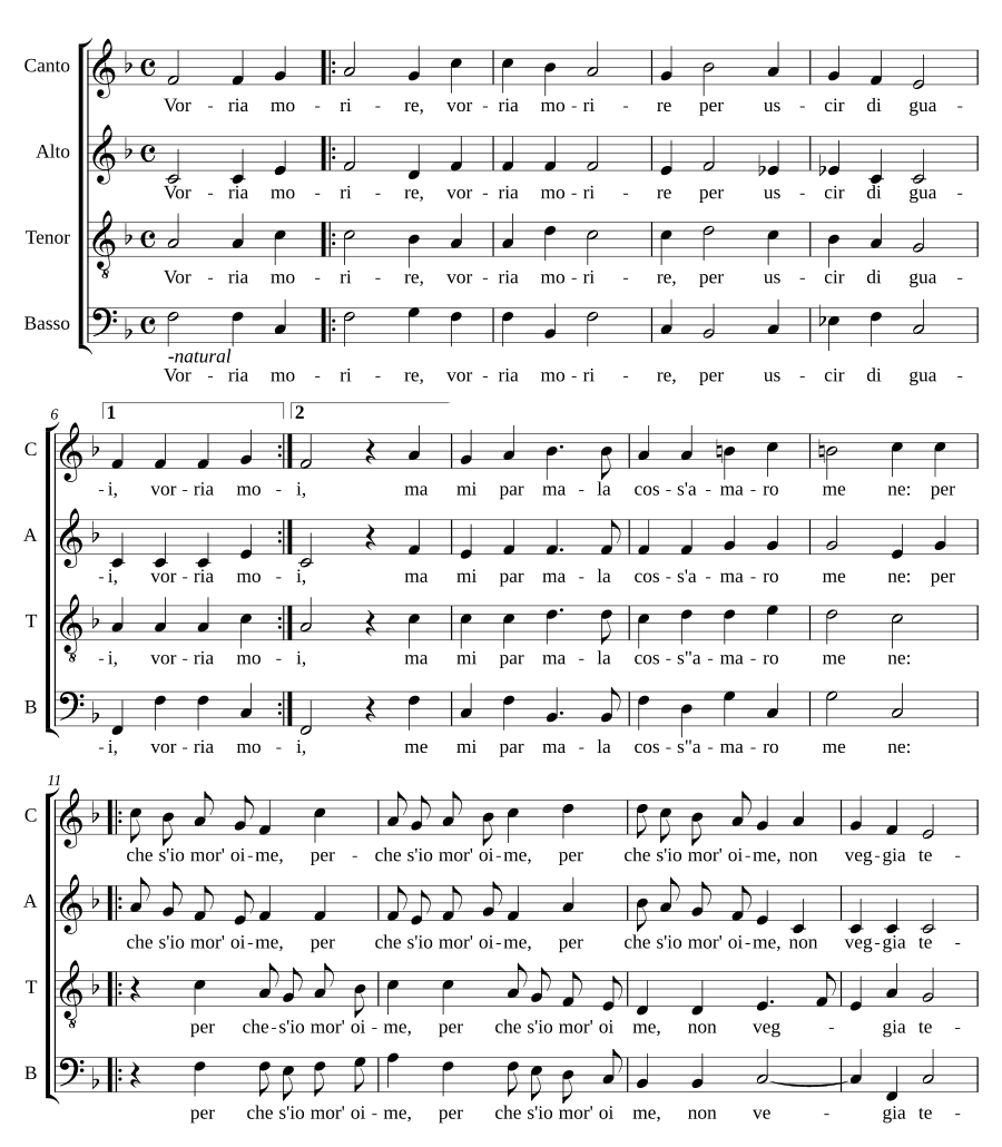 Хотел бы умереть (Vorria morire)