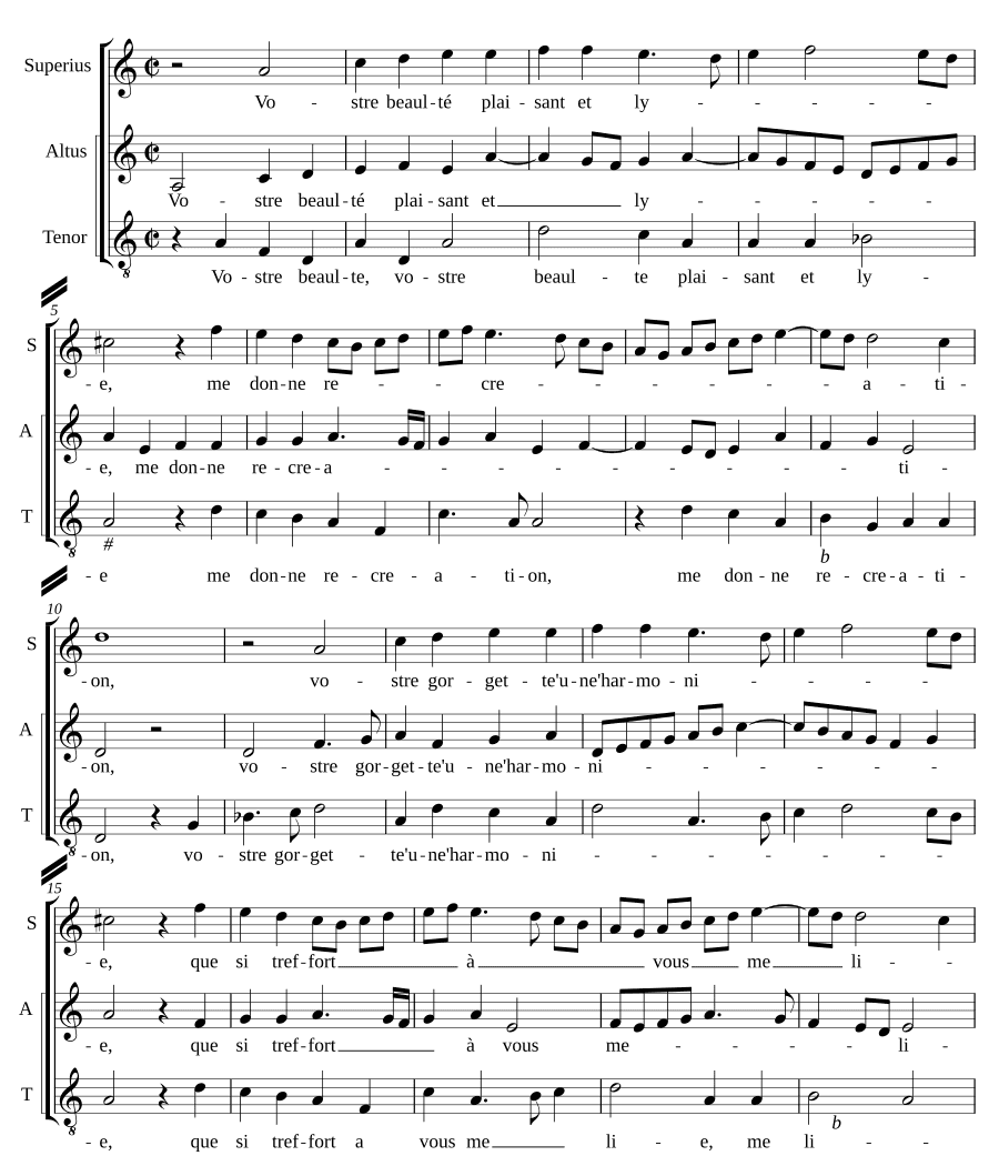 Ваша красота (Vostre beaulté)