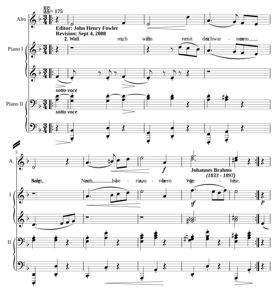 Храни, храни своего сына, соч. 65, № 5 (Wahre, wahre deinen Sohn, Op. 65, No. 5)