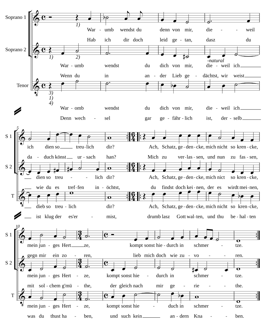 Почему ты отворачиваешься (Warum wendst du dich)