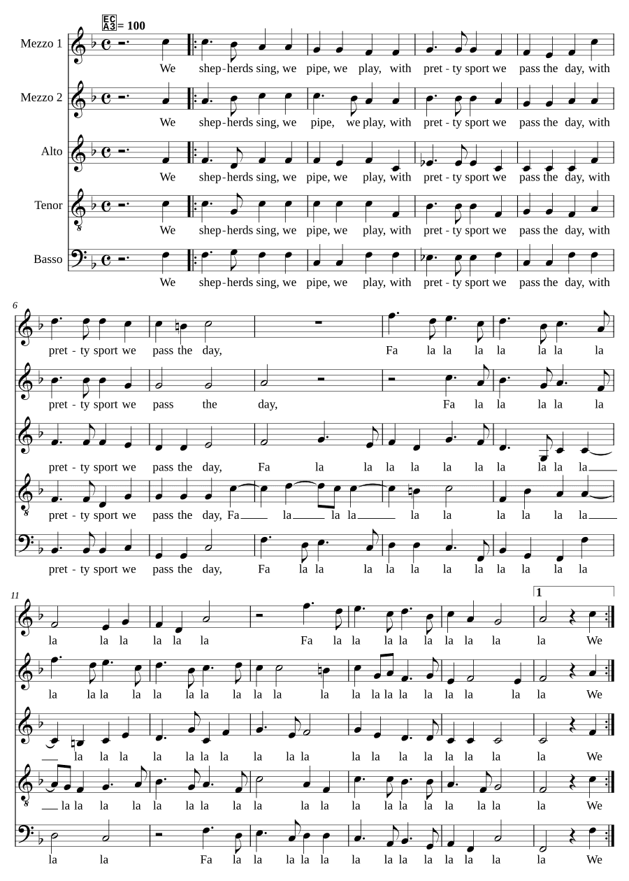 Мы, пастухи, поём (We shepherds sing)