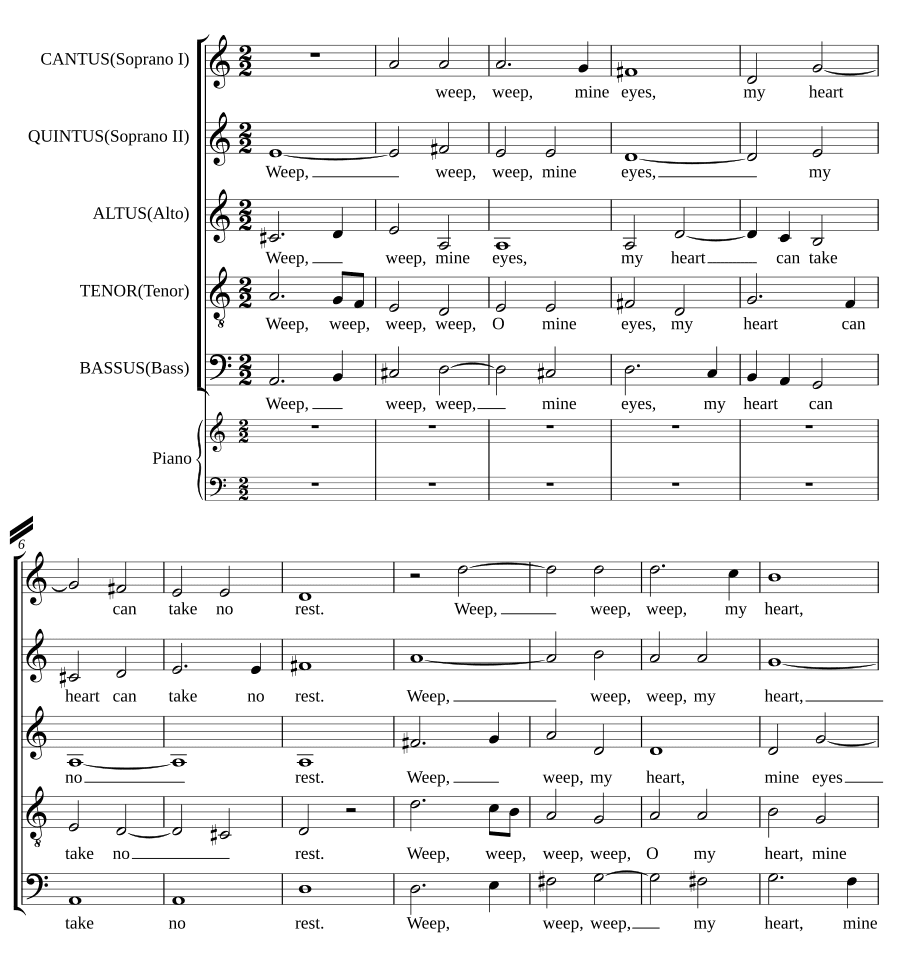 Плачь, плачь, мои глаза (Weep, weep mine eyes)