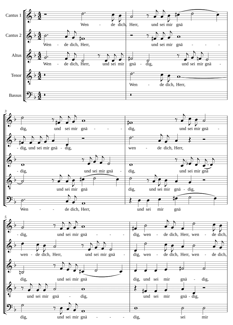 Обратись, Господи, и помилуй меня (Wende dich, Herr, und sei mir gnädig)