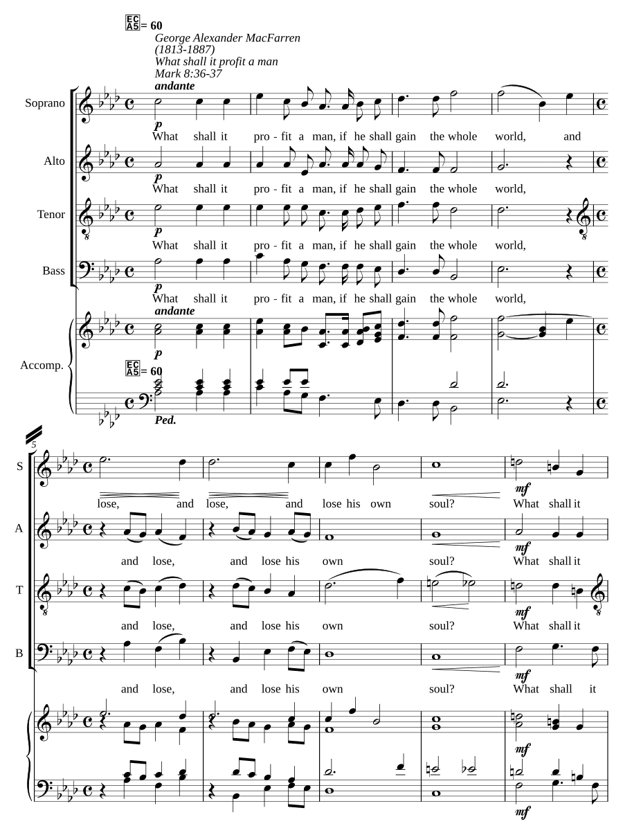 Что пользы человеку (What shall it profit a man)