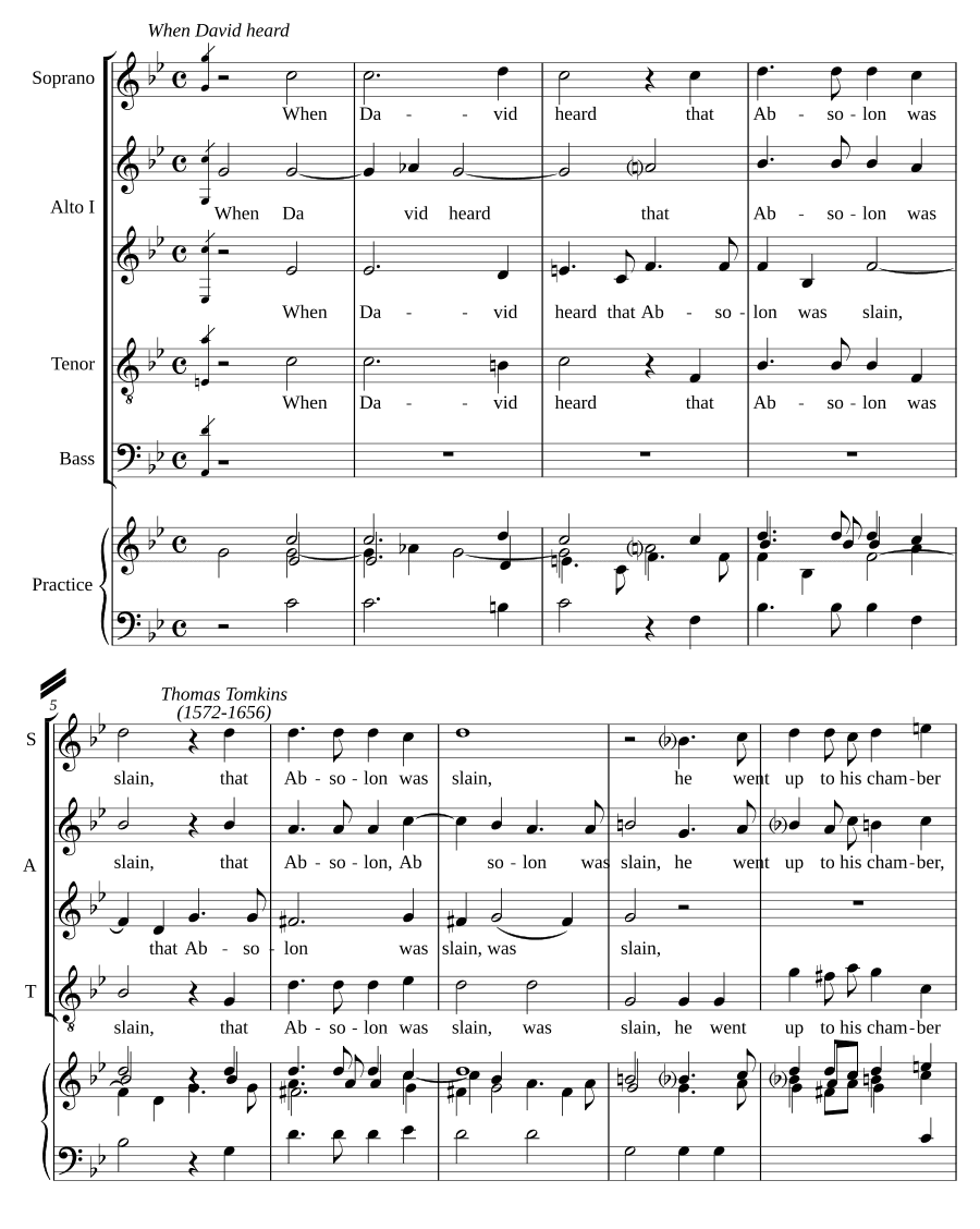 Когда Давид услышал (When David heard)