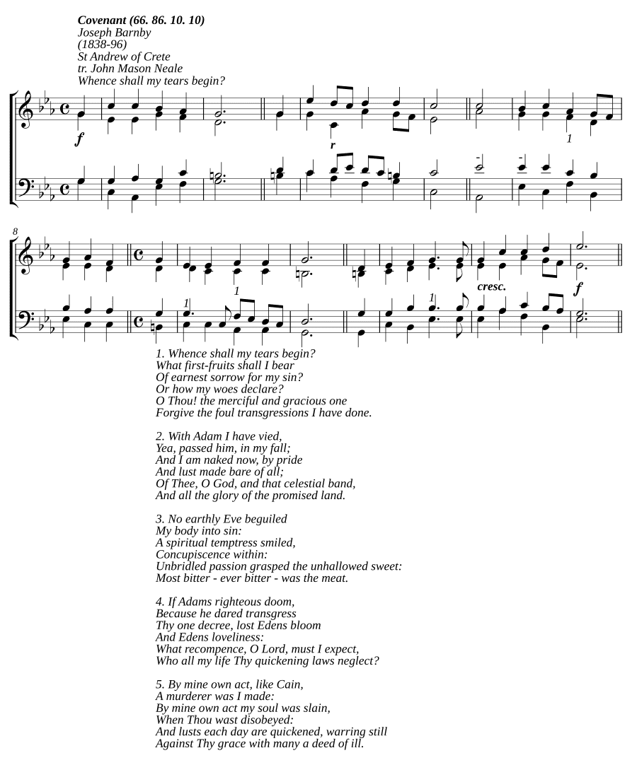 Откуда начну я слезы? (Whence shall my tears begin?)