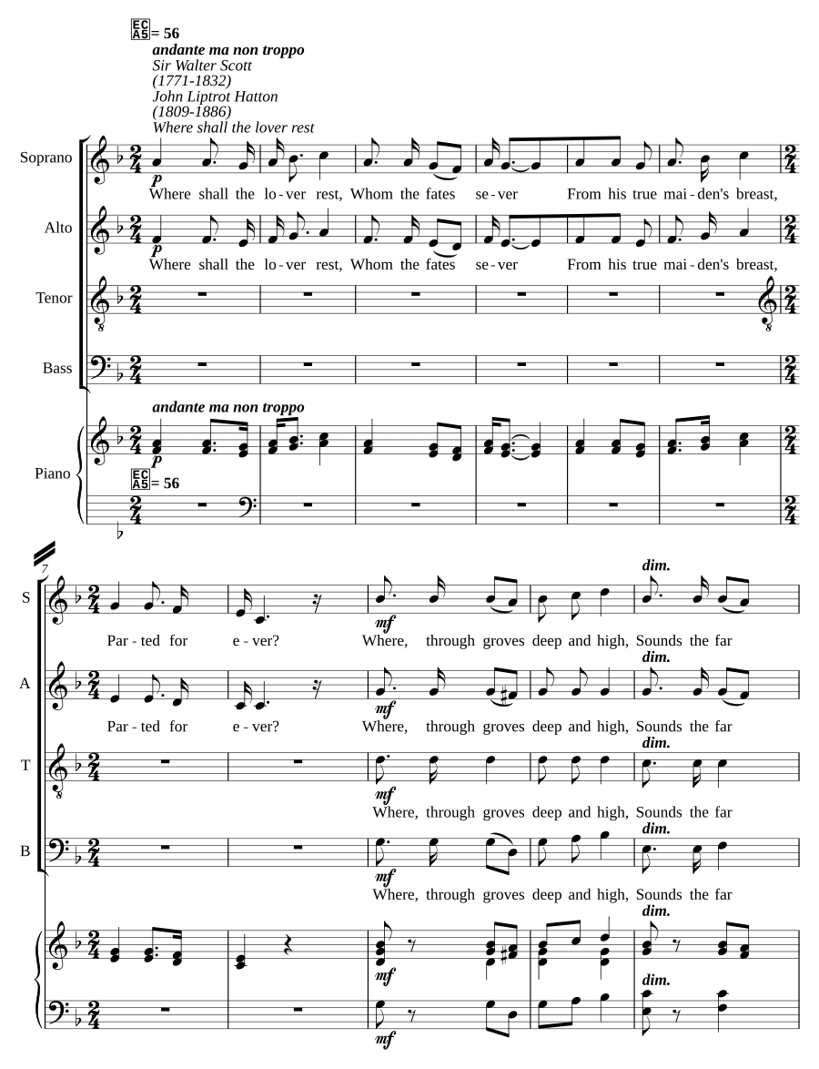 Где найдет покой влюбленный? (Where shall the lover rest?)