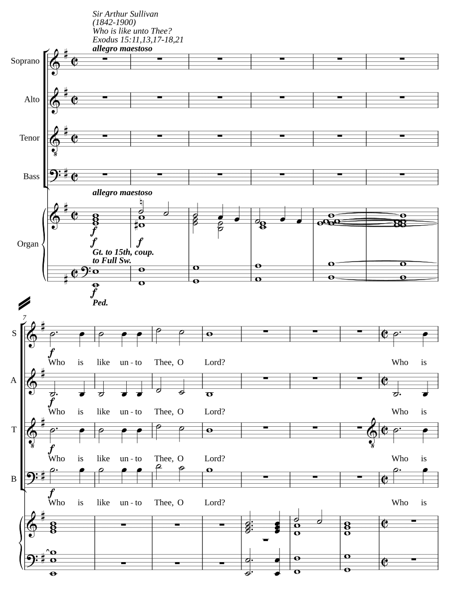 Кто подобен Тебе, Господи? (Who is like unto Thee, O Lord?)
