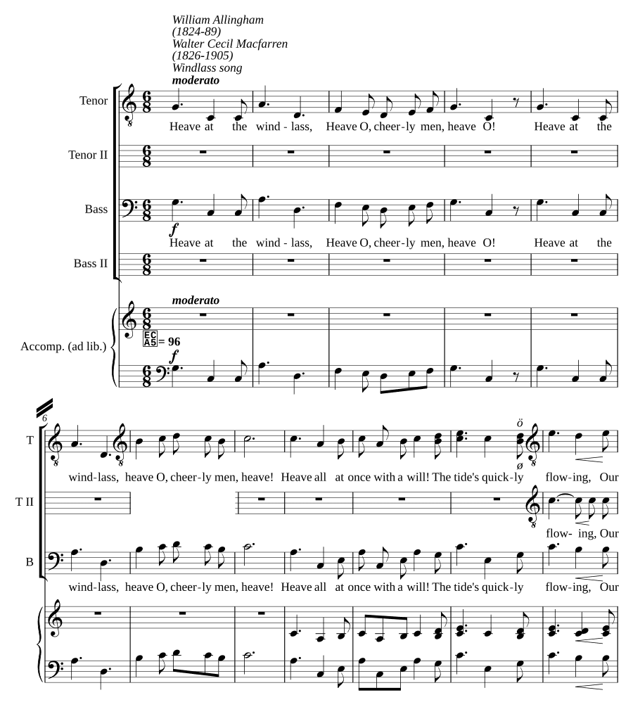 Песня о лебедке (Windlass song)