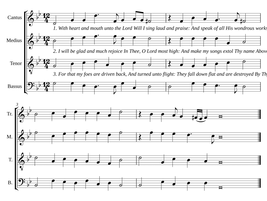С сердцем и устами к Господу (With heart and mouth unto the Lord)