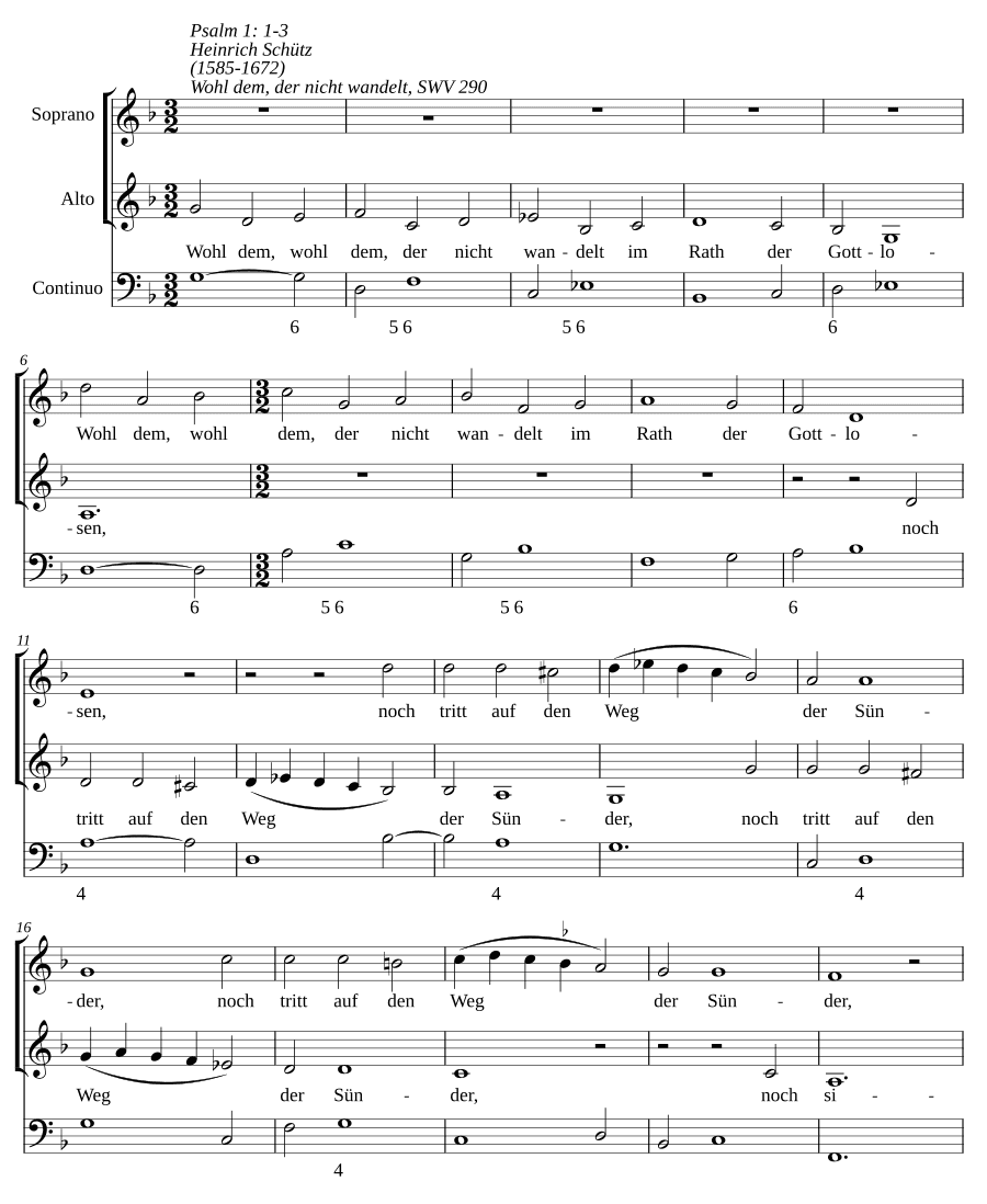 Блажен, кто не ходит на совет нечестивых, SWV 290 (Wohl dem, der nicht wandelt im Rat der Gottlosen, SWV 290)